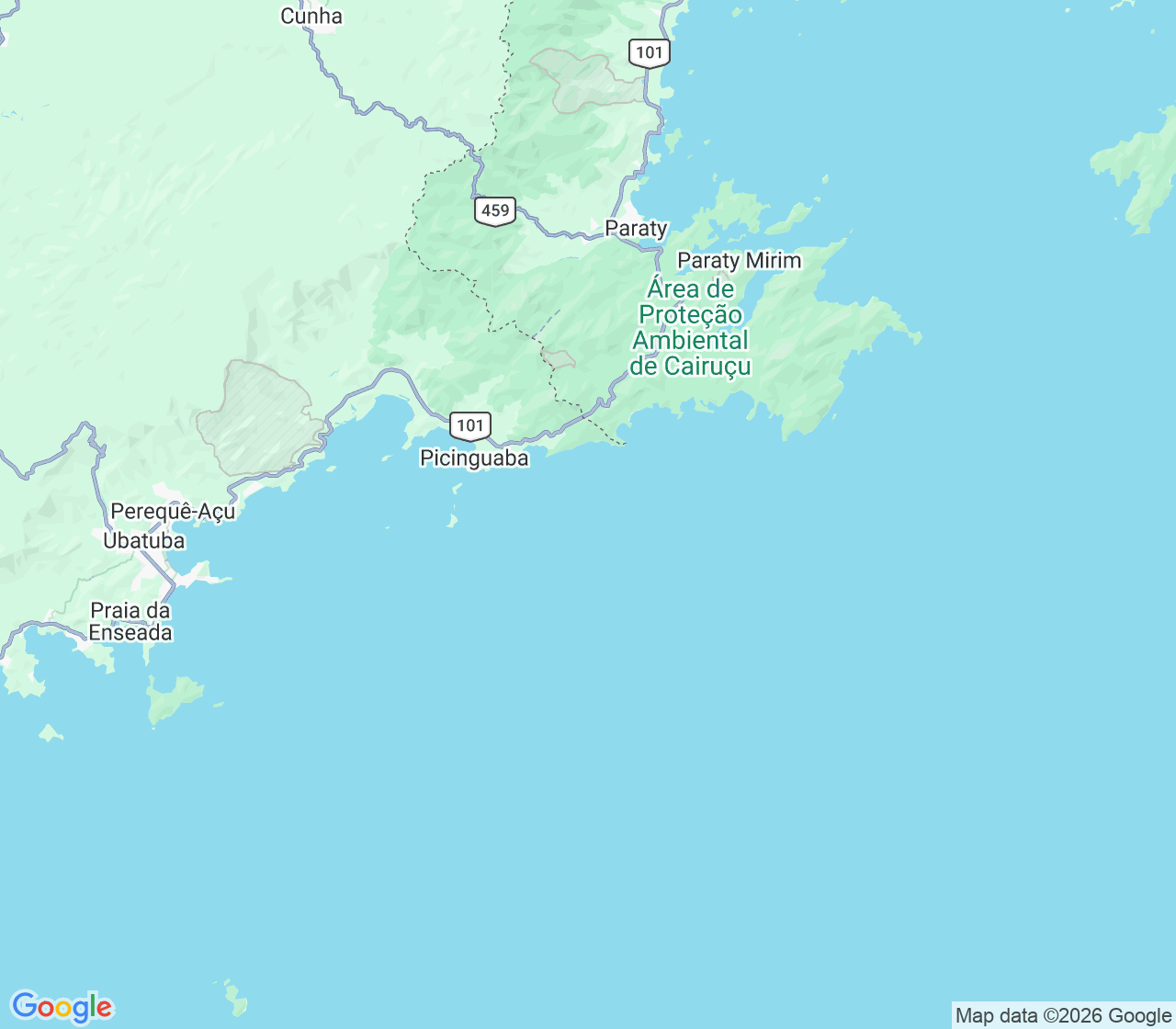 Harta itinerariu Croaziera 2027 - Repozitionari si Transoceanic (Santos, Brazilia) - MSC Cruises - MSC Virtuosa - 1 noapte