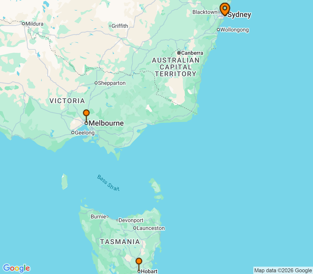 Harta itinerariu Croaziera 2029 - Australia si Noua Zeelanda (Sydney, Australia) - Celebrity Cruises - Celebrity Solstice - 7 nopti