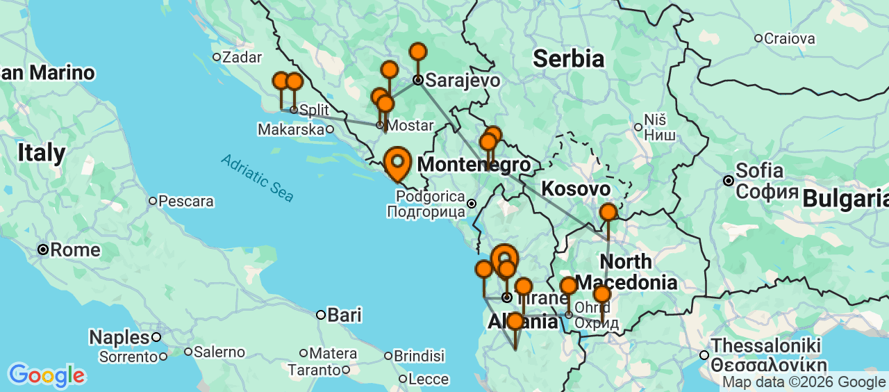 dal travel Marele tur al Balcanilor