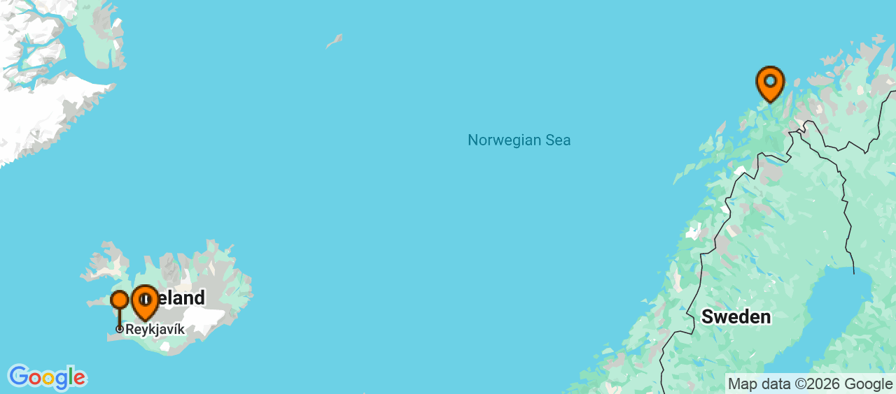 dal travel Valentine's Day in Norvegia – Islanda si Aurora Boreala