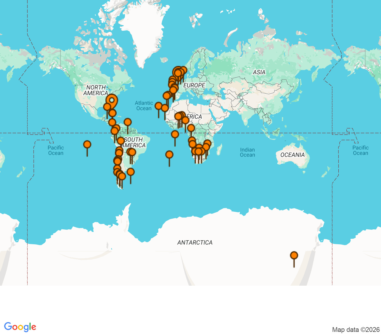 Harta itinerariu Croaziera 2028 - Grand Voyage si Tematice (Miami, FL) - Seabourn - Seabourn Quest - 120 nopti