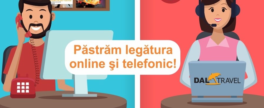 Suntem aici pentru dumneavoastră. Păstrăm legătura online şi telefonic!