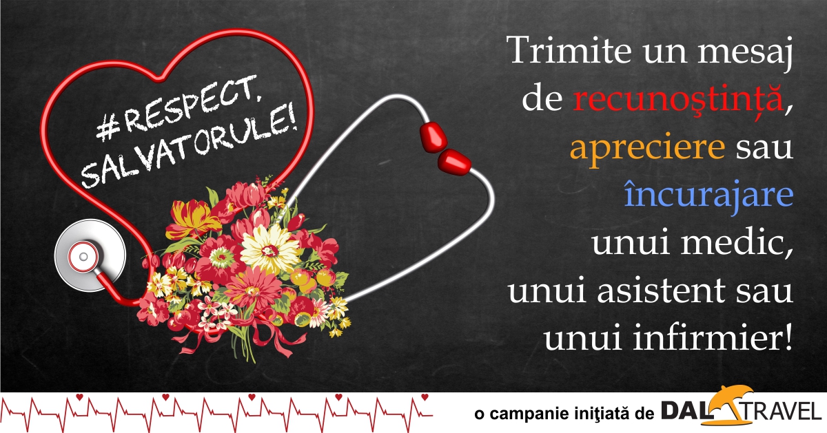 #Respect, salvatorule! - trimiteţi un mesaj de recunoştinţă, apreciere sau încurajare!